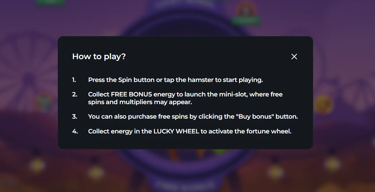 how to play hamster run